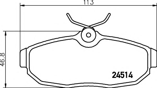 Тормозные колодки BEHR/HELLA 8DB 355 013-111