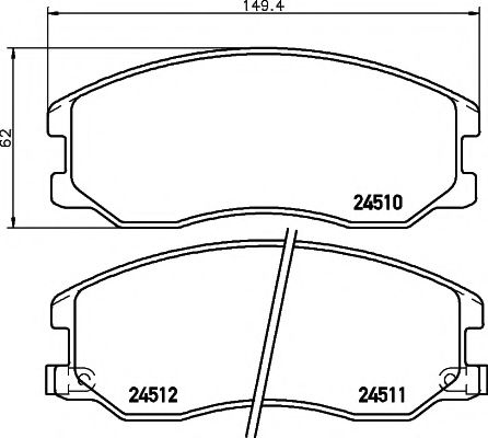 Тормозные колодки BEHR/HELLA 8DB 355 013-121