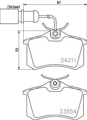 Тормозные колодки BEHR/HELLA 8DB 355 013-131