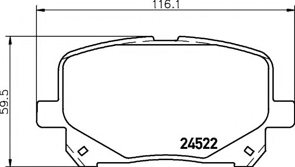 Тормозные колодки BEHR/HELLA 8DB 355 013-161
