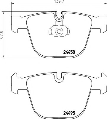 Тормозные колодки BEHR/HELLA 8DB 355 013-171