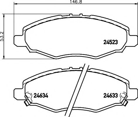 Тормозные колодки BEHR/HELLA 8DB 355 013-181