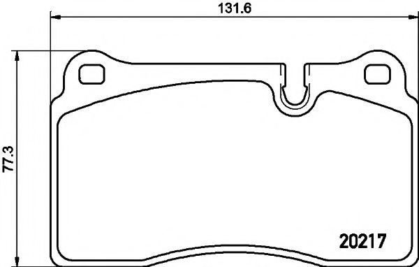 Тормозные колодки BEHR/HELLA 8DB 355 013-201