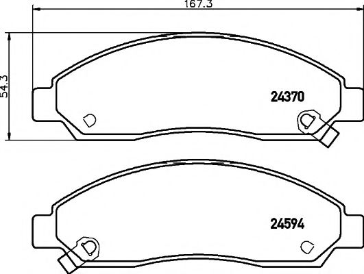 Тормозные колодки BEHR/HELLA 8DB 355 013-291