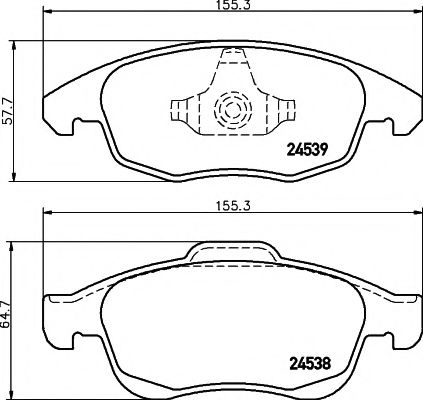 Тормозные колодки BEHR/HELLA 8DB 355 013-341