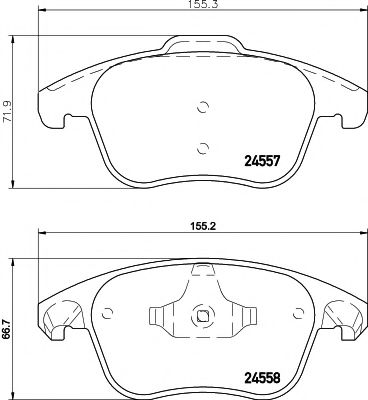 Тормозные колодки BEHR/HELLA 8DB 355 013-351