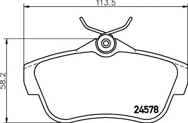 Тормозные колодки BEHR/HELLA 8DB 355 013-421