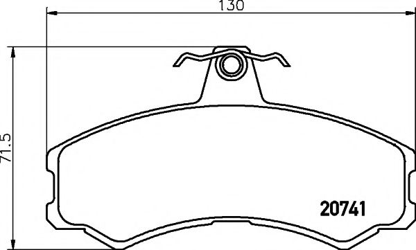 Тормозные колодки BEHR/HELLA 8DB 355 013-441