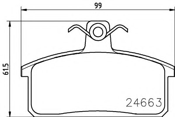 Тормозные колодки BEHR/HELLA 8DB 355 013-451