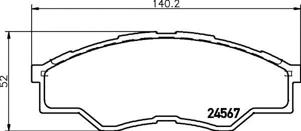 Тормозные колодки BEHR/HELLA 8DB 355 013-471