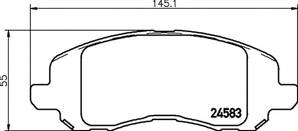 Тормозные колодки BEHR/HELLA 8DB 355 013-491