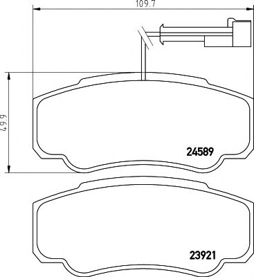 Тормозные колодки BEHR/HELLA 8DB 355 013-511