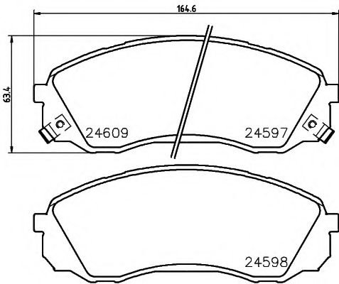 Тормозные колодки BEHR/HELLA 8DB 355 013-541