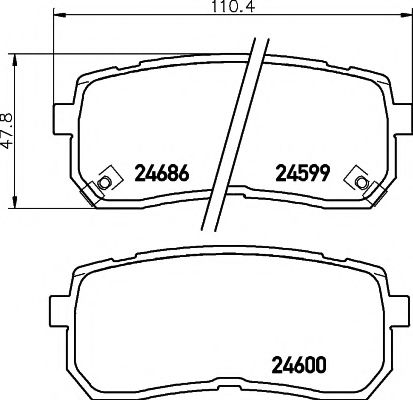 Тормозные колодки BEHR/HELLA 8DB 355 013-551