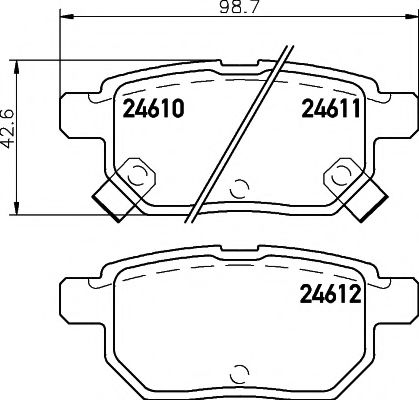 Тормозные колодки BEHR/HELLA 8DB 355 013-581