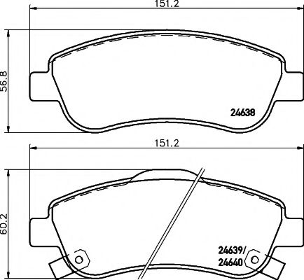 Тормозные колодки BEHR/HELLA 8DB 355 013-611