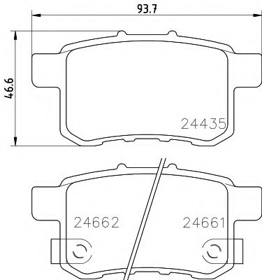 Тормозные колодки BEHR/HELLA 8DB 355 013-631
