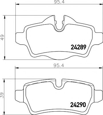 Тормозные колодки BEHR/HELLA 8DB 355 013-661