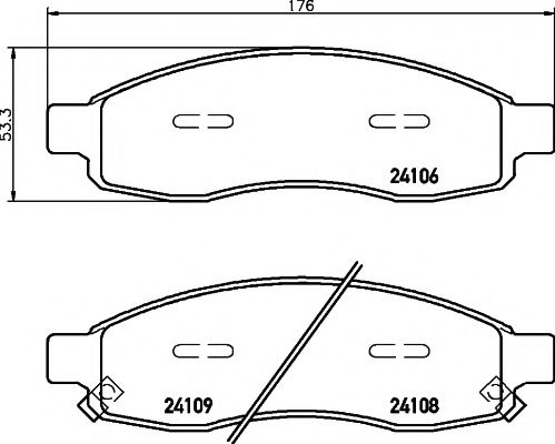 Тормозные колодки BEHR/HELLA 8DB 355 013-671