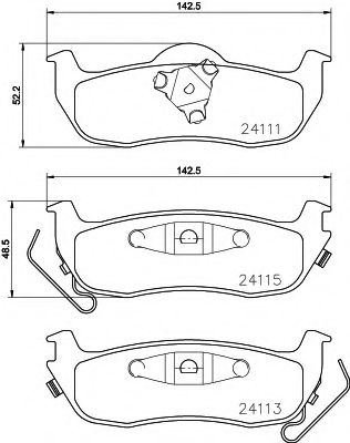 Тормозные колодки BEHR/HELLA 8DB 355 013-681