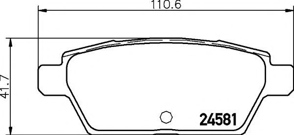Тормозные колодки BEHR/HELLA 8DB 355 015-091