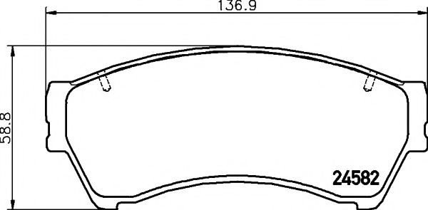 Тормозные колодки BEHR/HELLA 8DB 355 013-701