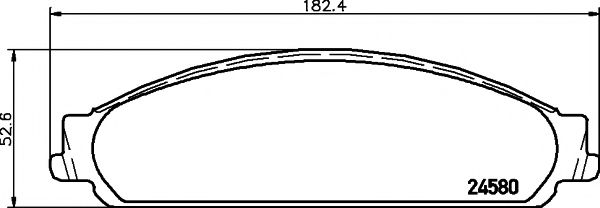 Тормозные колодки BEHR/HELLA 8DB 355 013-711