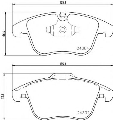 Тормозные колодки BEHR/HELLA 8DB 355 013-731