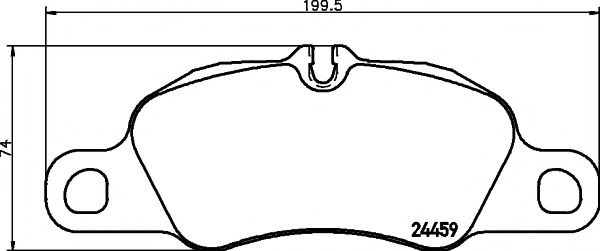Тормозные колодки BEHR/HELLA 8DB 355 013-801