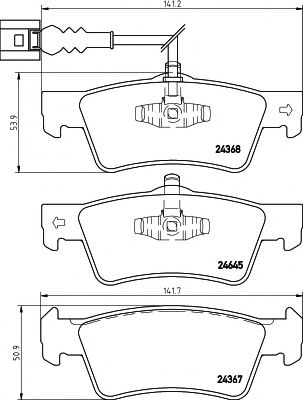 Тормозные колодки BEHR/HELLA 8DB 355 013-841