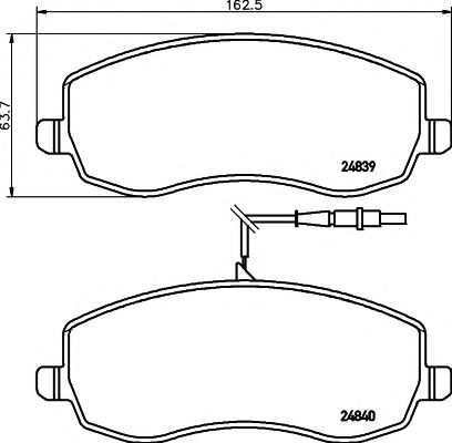 Тормозные колодки BEHR/HELLA 8DB 355 013-871
