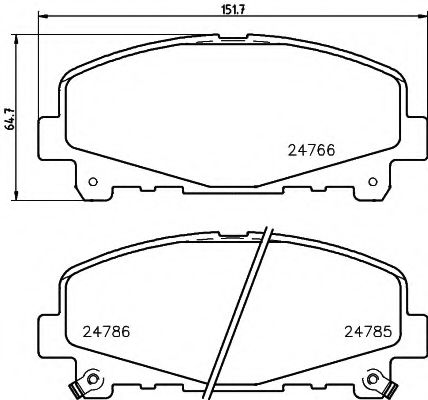 Тормозные колодки BEHR/HELLA 8DB 355 013-881