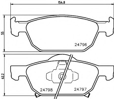 Тормозные колодки BEHR/HELLA 8DB 355 013-891
