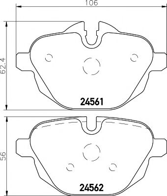 Тормозные колодки BEHR/HELLA 8DB 355 013-921