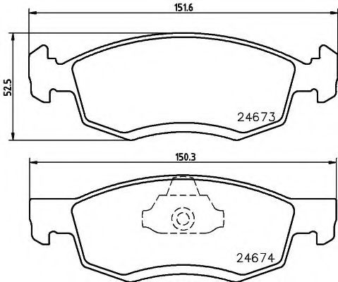 Тормозные колодки BEHR/HELLA 8DB 355 013-951
