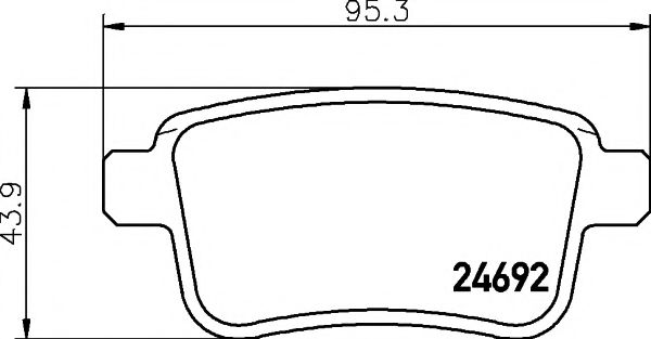 Тормозные колодки BEHR/HELLA 8DB 355 013-971