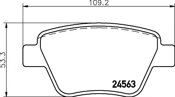 Тормозные колодки BEHR/HELLA 8DB 355 014-021