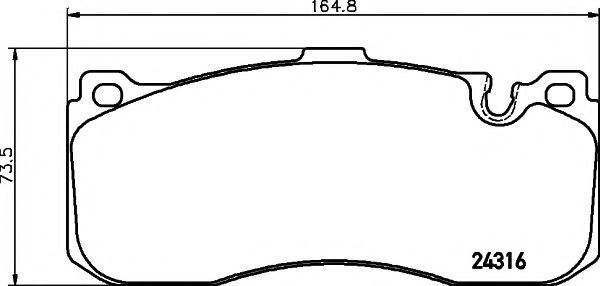 Тормозные колодки BEHR/HELLA 8DB 355 014-041