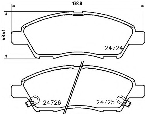 Тормозные колодки BEHR/HELLA 8DB 355 014-071
