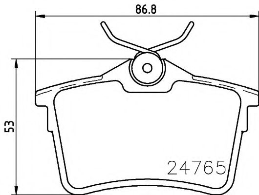 Тормозные колодки BEHR/HELLA 8DB 355 014-081