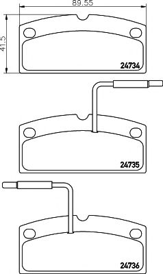 Тормозные колодки BEHR/HELLA 8DB 355 014-181