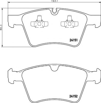Тормозные колодки BEHR/HELLA 8DB 355 014-191