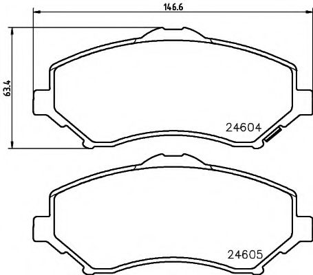 Тормозные колодки BEHR/HELLA 8DB 355 014-231