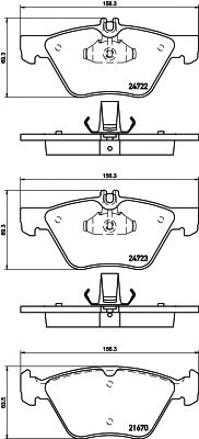 Тормозные колодки BEHR/HELLA 8DB 355 014-291