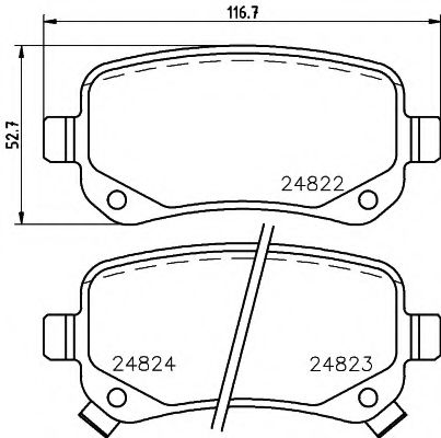 Тормозные колодки BEHR/HELLA 8DB 355 014-331