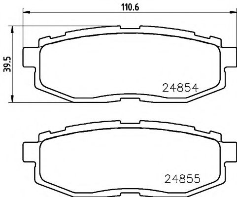 Тормозные колодки BEHR/HELLA 8DB 355 014-341