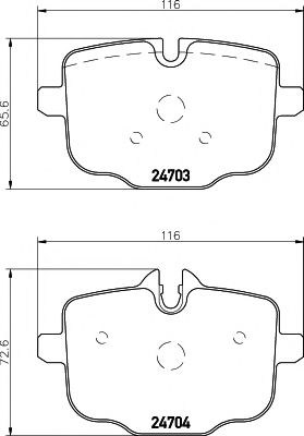 Тормозные колодки BEHR/HELLA 8DB 355 014-361