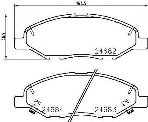 Тормозные колодки BEHR/HELLA 8DB 355 014-371