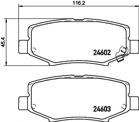 Тормозные колодки BEHR/HELLA 8DB 355 014-381