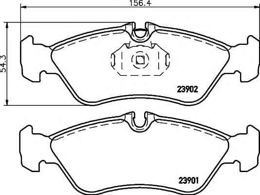 Тормозные колодки BEHR/HELLA 8DB 355 014-401